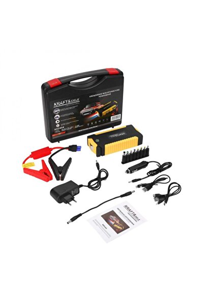 Kraft&dele Lanternă multifuncțională cu funcție de pornire auto, 16800 mAh, c...