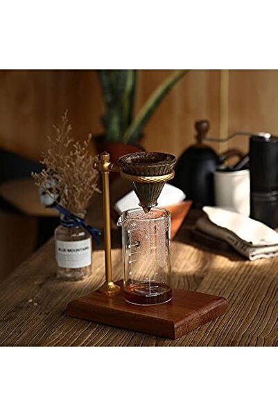 Generic Pour Over Coffee Dripper Stand, Pure Copper Pour Over Coffee Maker, H...