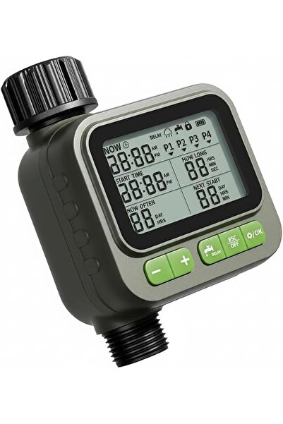 LOVNOV Water Timer for Garden Hose with 4 Programmable Watering Programs, Rai...