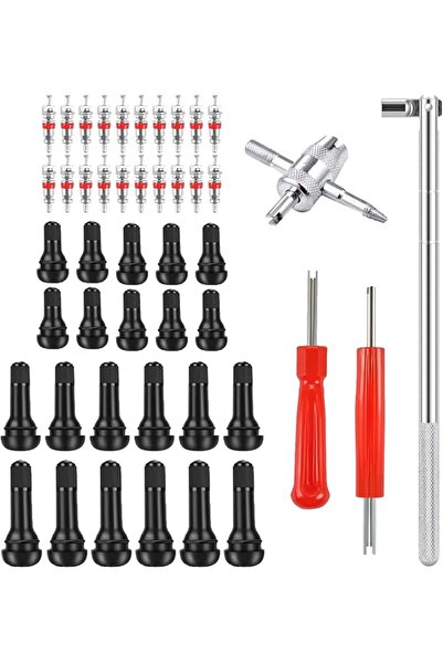 NALACAL 46 Piece Tire Valve Stem Tool Kit, Includes Puller, Core Remover, Val...