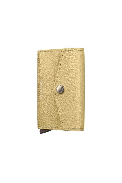 Secrid Envelope Wallet Pebble Card Holder Wallet, Light Yellow