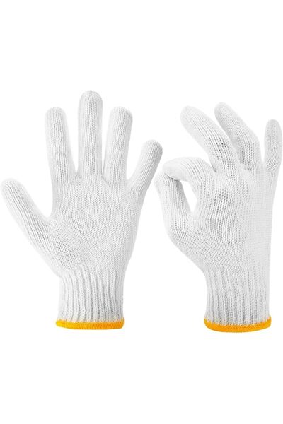 Generic Work Gloves,Protection Gloves,12 Pairs(24pcs), Made of Thick Cotton a...