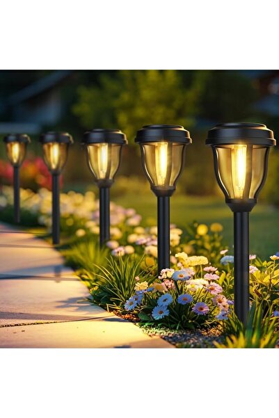 NIUBI 12 Pack Solar Outdoor Lights, Bright Solar Pathway Lights with Great Pa...