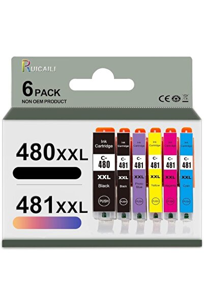 GENERAL خراطيش حبر متوافقة مع PGI-480XXL CLI-481XXL 480XXL 481XXL لطابعات كان...