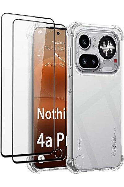 Aookay [1+2] For Nothing Phone 4a Pro Clear Case, includes 2 Pack 9H Tempered...