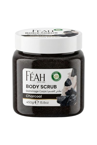 FEAH Charcoal Body Scrub 450g - Exfoliating Body Scrub for Smooth & Refreshed...