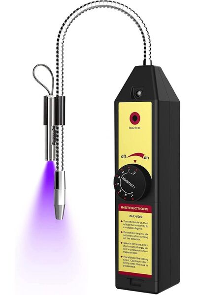 X SPRING كاشف تسرب الفريون، جهاز محمول لاختبار تسرب غاز الهالوجين مع مؤشر LED...