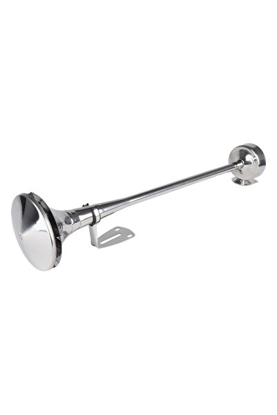 AMIO Claxon pneumatic de fanfară, semnal sonor, cromat, 620mm, ton joasă