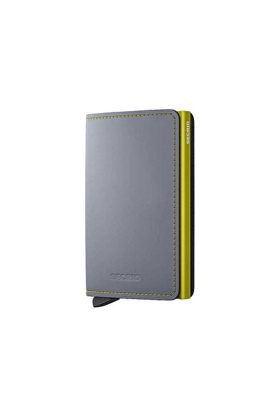 Secrid Slimwallet Matte Card Holder Wallet, Gray-Blue