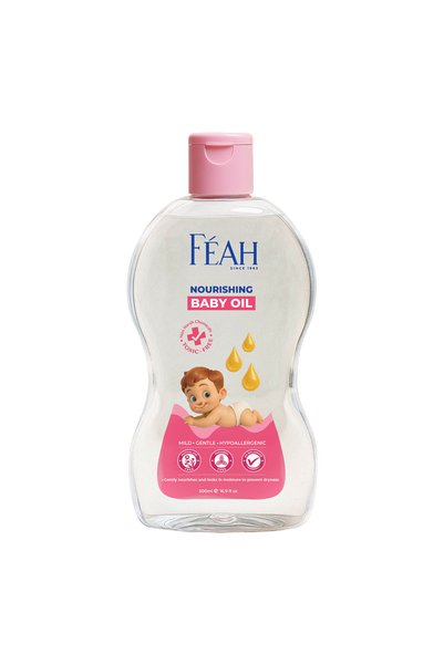 FEAH Baby Oil 500ml - Nourishing & Moisturizing Baby Body Oil, Gentle Daily Care