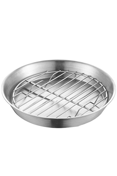 Generic Brand Formă rotundă Airfryer, tavă copt cu grătar de răcire, inox, 16...