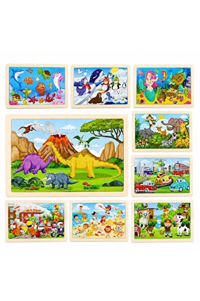 JML Puzzle din Lemn 60 de piese, pentru Copii 22.5x30cm, Diferite Modele