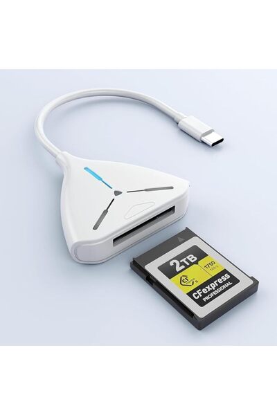 TERRIFI CFexpress Type B Card Reader, USB 3.2 Gen 2 10Gbps USB-C Memory Card ...