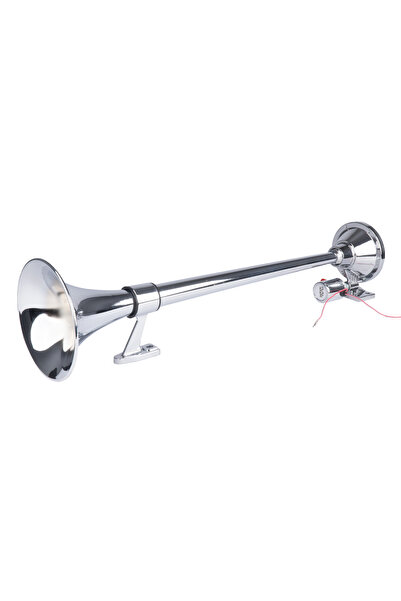 AMIO Claxon cromat cu sunet de fanfară 640 mm 12V 24V
