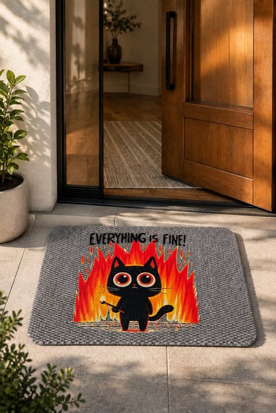 MİNUZ Door Mat Washable Non-Slip Base Balcony Front Door Entrance Hallway Kit...