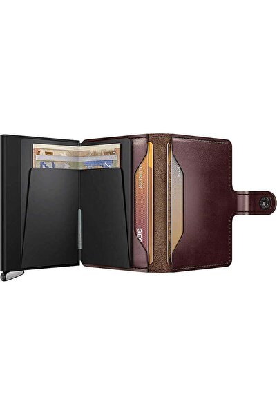 Secrid Premium Miniwallet+ Dusk Kartlık Cüzdan, Koyu Kahve