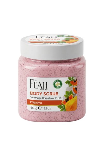 FEAH Papaya Body Scrub 450g - Exfoliating & Smoothing Papaya Body Scrub