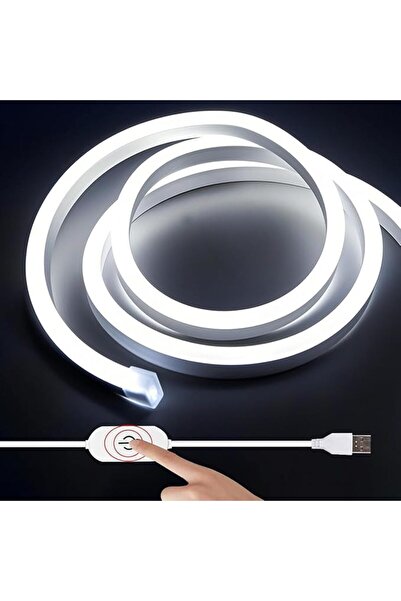 GENERAL USB Touch LED Strip Lights White 6500K, 5V 9.84ft/3M 360LEDs High Bri...