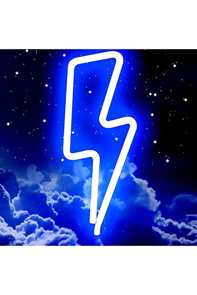 NYGANMELLOZ LED Lightning Bolt Neon Sign Decor Light, Modern Decorative Sign ...