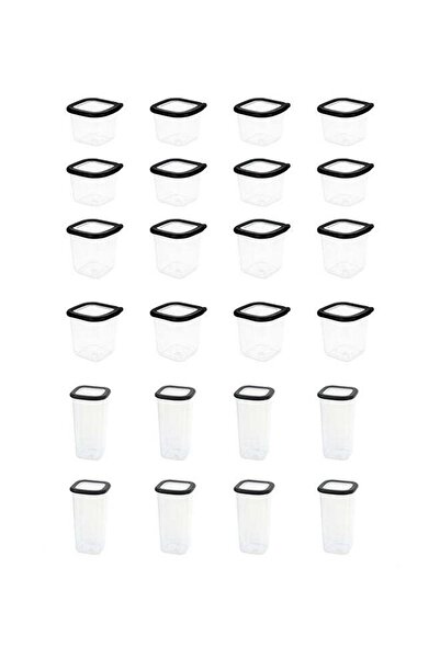 Qadro 24-Pack Plastic Food storage contaienrs with Lids, BPA Free Storage Con...
