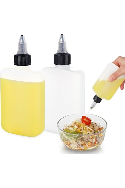 ALMEKAQUZ 2 Pack Mini Squeeze Bottles for Liquids for Camping Kitchen, Campin...