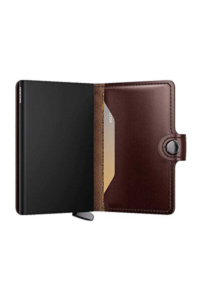 Secrid Premium Miniwallet+ Dusk Kartlık Cüzdan, Koyu Kahve