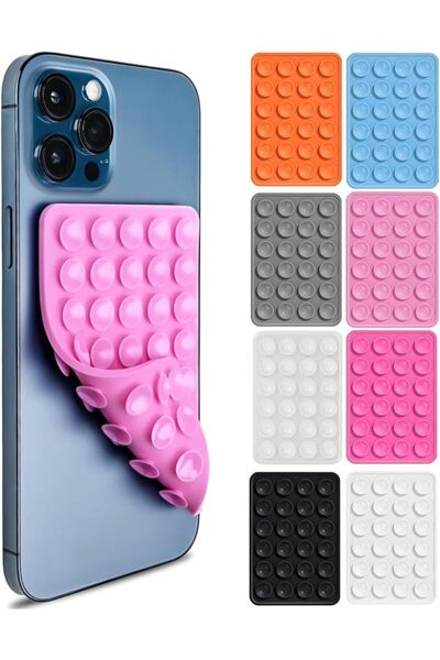 Skin Generics TONGLUO 8pcs Double Sided Suction Phone Case Mount, Silicone Su...
