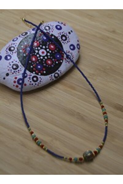Stoneage Afghan Necklace - Multicolored -