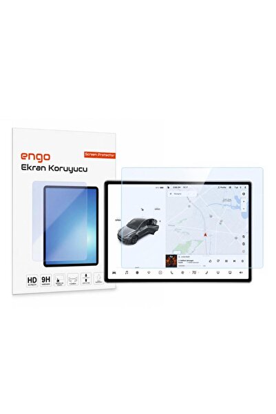 Engo Tesla Model Y İle Uyumlu Ekran Koruyucu 16 İnç Multimedya, 9H Nano Esnek...