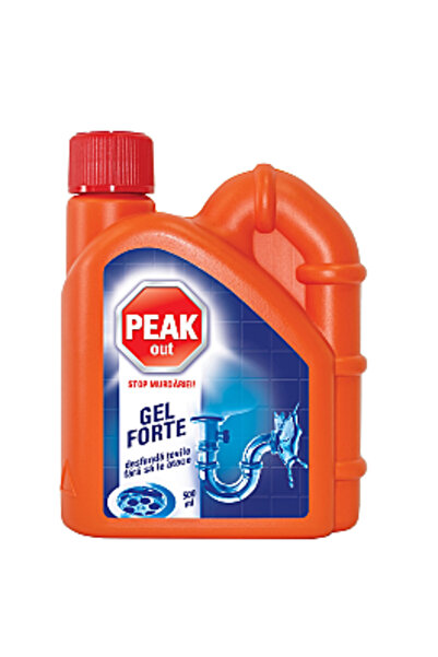 Peak Out Forte detergent gel pentru desfundarea țevilor, 500 ml
