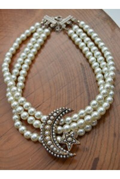 Stoneage Special Design Choker Necklace - White -