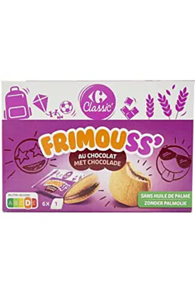 Carrefour Classic Biscuiți moi cu umplutură de ciocolată 175 g