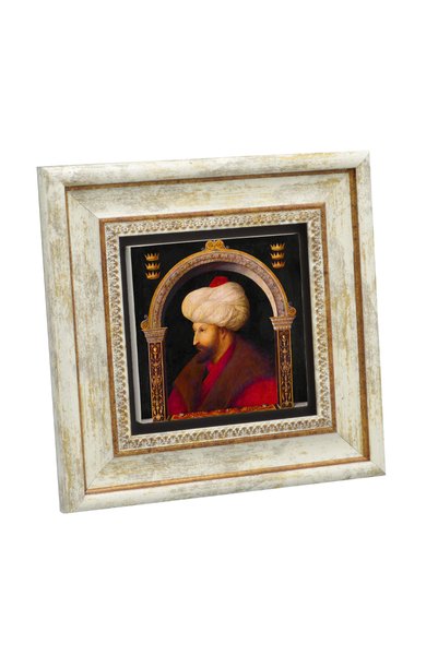 Sadrazam Portret Fatih Sultana Mehmeta, štampana slika na prirodnom kamenu 20...