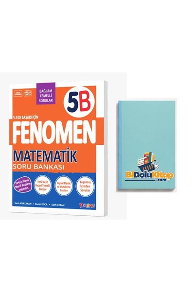Fenomen Yayıncılık FENOMEN 5 MATEMATİK (B) SORU BANKASI ( DEFTER HEDİYE)