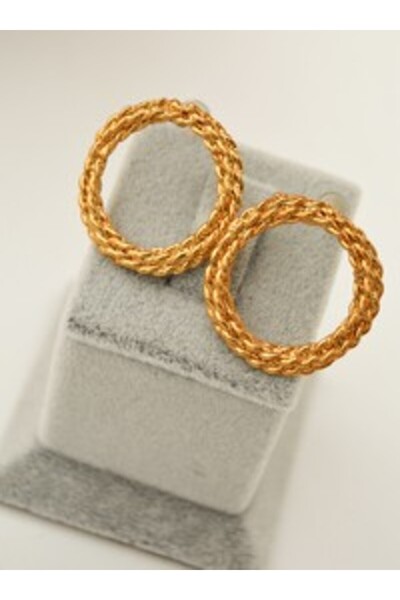 Stoneage Rose plated earrings - rose -