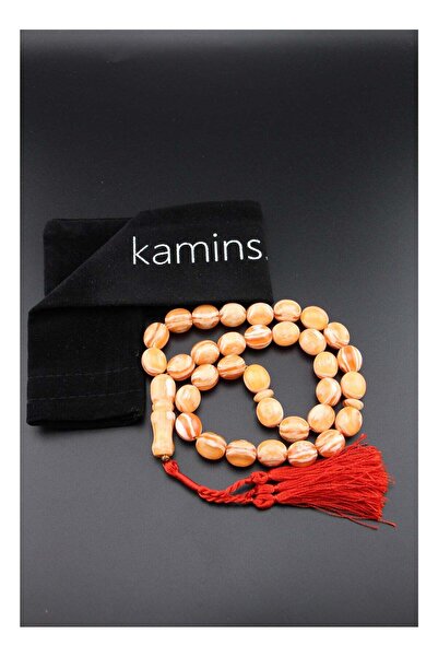 kamins collection Creamy Orange Amber Tasbih