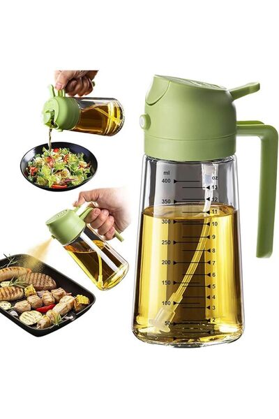Generic Brand Dispenser 2 în 1 ulei de măsline, pulverizator, gradație, 472 m...