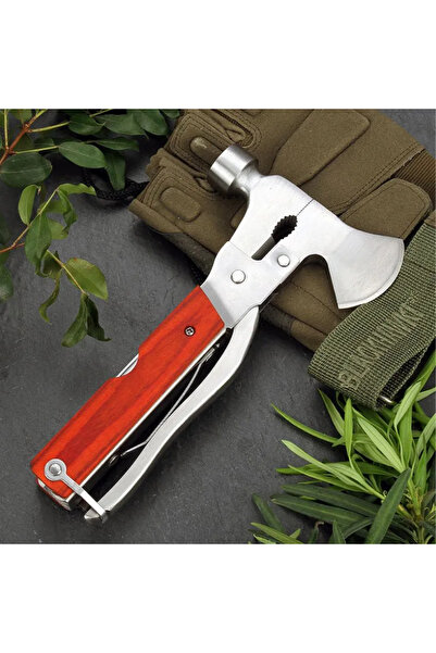 OEM Multitool de exterior 16 în 1 cu ciocan, topor, cuțit, clește și șurubelniță