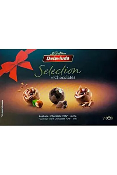 Delaviuda Praline asortate de ciocolată cu lapte, ciocolată neagră și alune d...