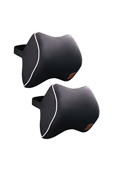PriStyle Set de 2 perne cervicale din spumă cu memorie pentru tetiera auto, u...