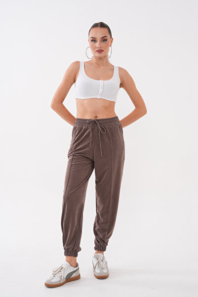 Mega Life Paçasi Elastic Waist Pi̇ke Modal Pants