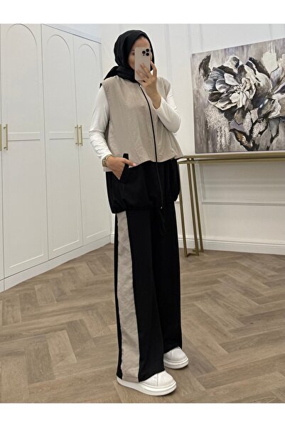 bezenstore HUQQA YELEKLİ PANTOLONLU İKİLİ TAKIM