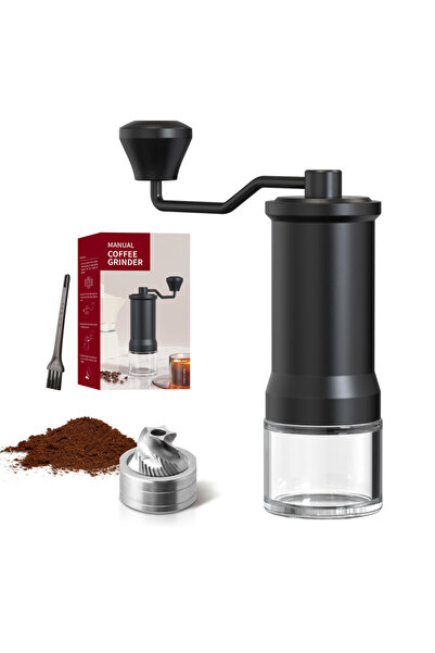 Generic Brand Râșniță manuală cafea, manivelă, măcinare reglabilă, casă, biro...