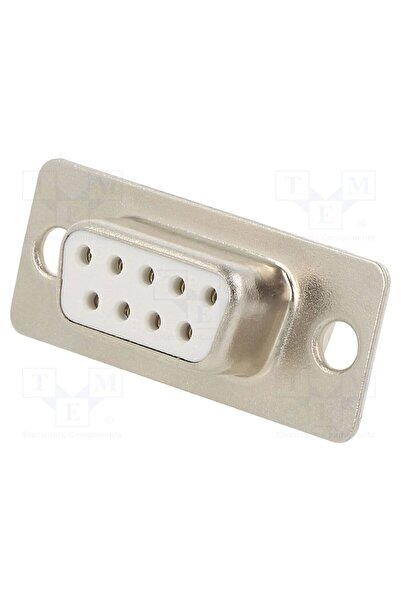 OEM Conector D-Sub ENCITECH DB09-SS-W, PIN 9, mufă, mamă, pe cablu, lipire, albă