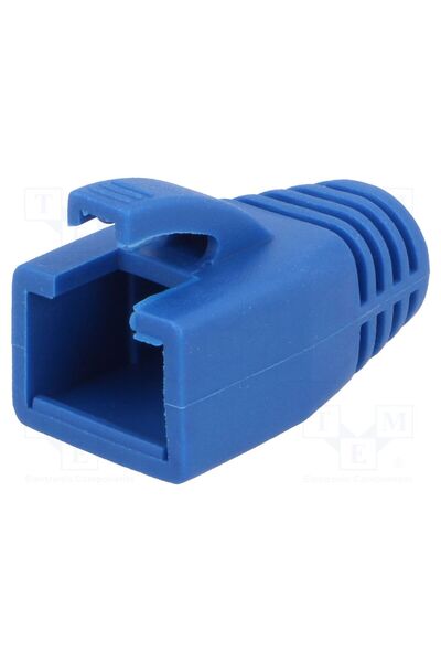 OEM Protecţie mufă LOGILINK LOG-MP0035B, 8mm, albastră, RJ45, Pachet 3 buc