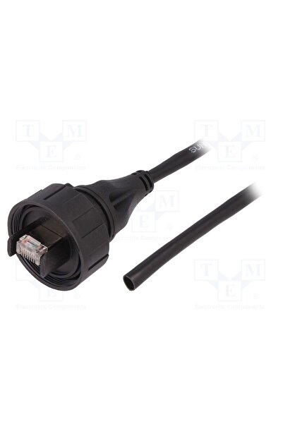 OEM Patch cord BULGIN PX0896/3M00, cabluri,RJ45 mufă, 3m, Placare aurit, IP68...