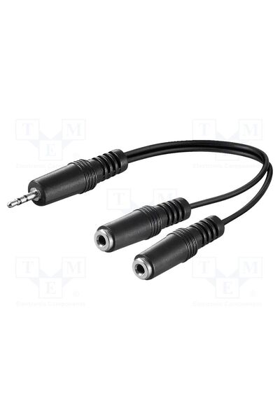 OEM Cablu GOOBAY AVK-318-0020, Jack 3,5mm 2pin soclu x2,Jack 3,5mm 3pin mufă,...