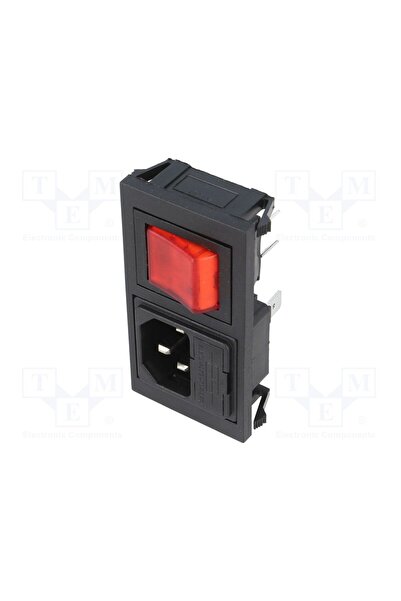OEM Conector alimentare AC BULGIN BZH01/Z0000/11, soclu, tată, 10A, 250VAC, C...