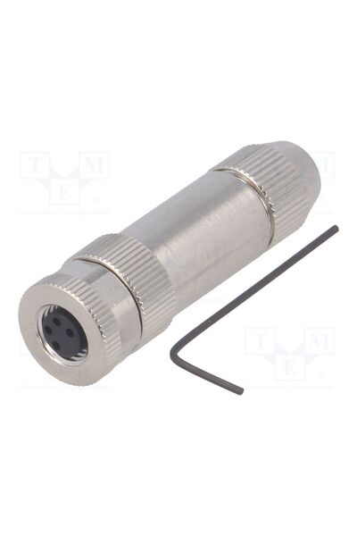 OEM Conector M8 TE Connectivity T4010019041-000, mamă, PIN 4, 30V, IP67, drep...