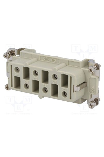 OEM Conector HDC ILME CPF06, inserturi de contact, mamă, CP, PIN 6, 35A, 600V